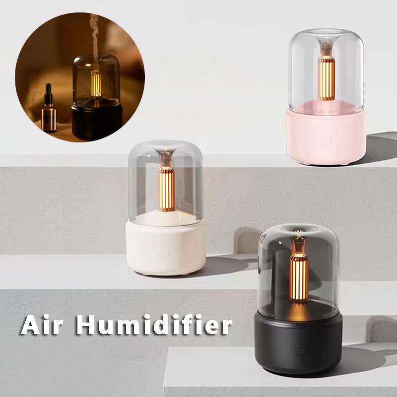 Atmosphere Air Humidifier Candlelight Aroma Diffuser With LED Night Light